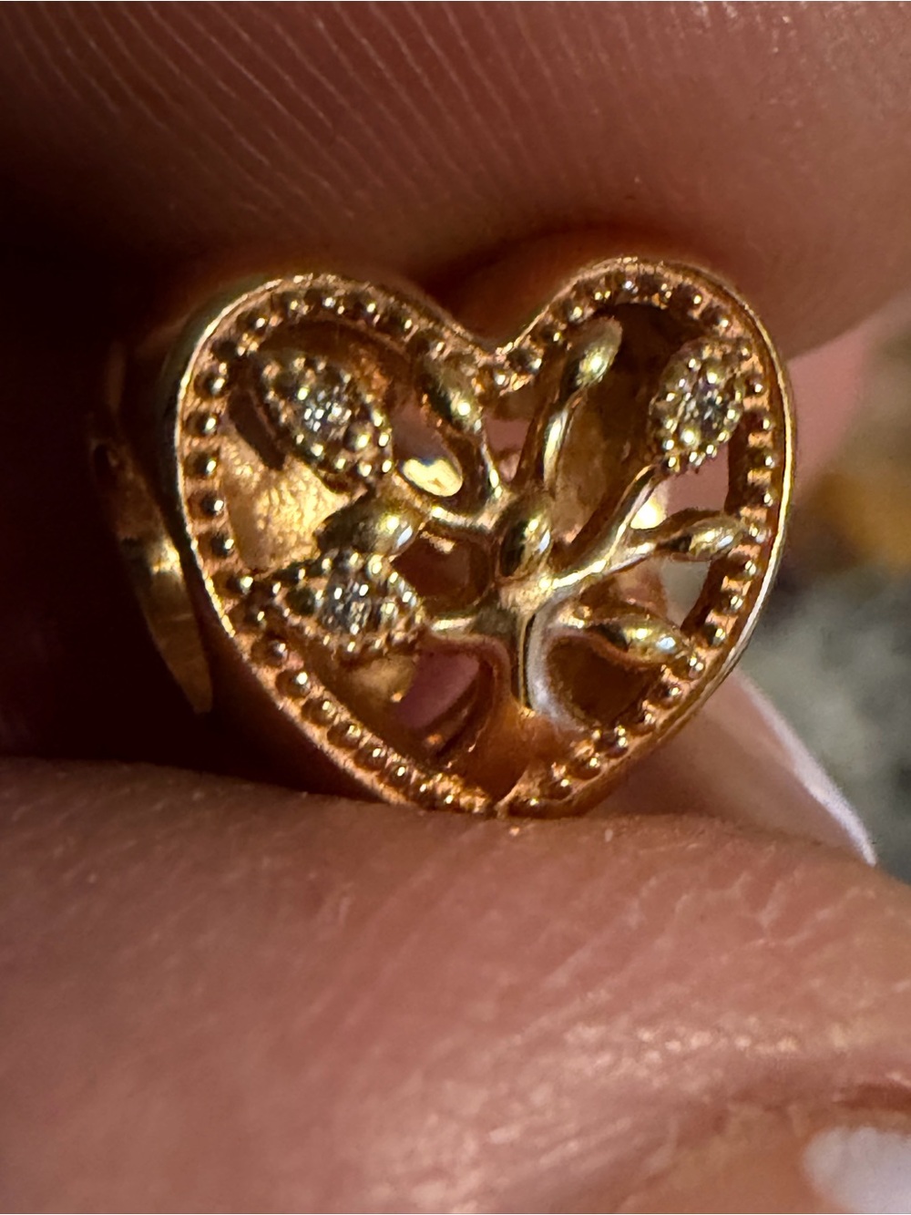 Pandora Rose Gold Family Tree Charm